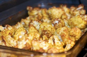 Roasted Curry Cauliflower