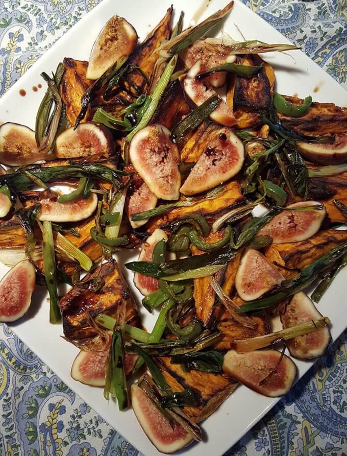 Roasted Sweet Potato and Fresh Fig Salad