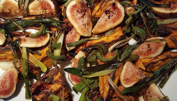 Roasted Sweet Potato Fresh Fig Salad